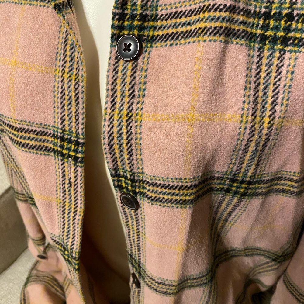 Pink twill button jacket - Picture 3 of 4